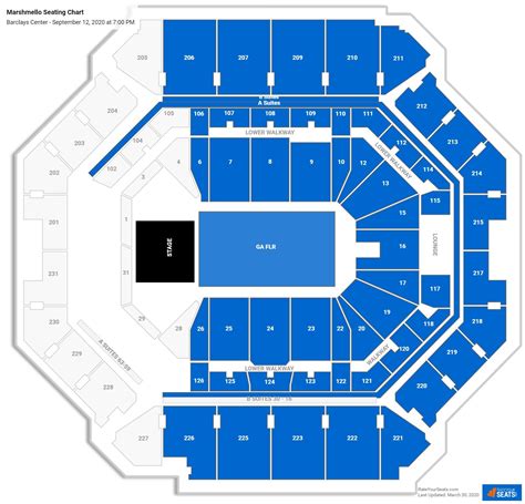 barclays center concert seating chart|More.